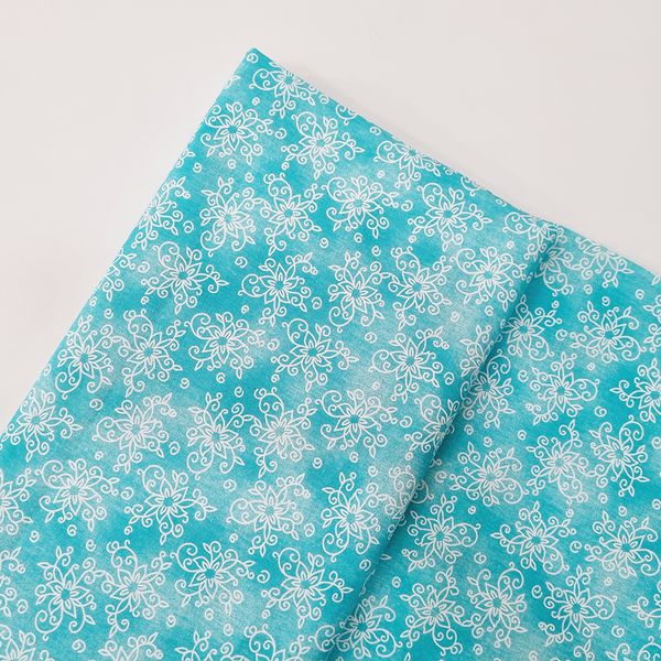 Tecido Tricoline 100% algodão arabesco - tiffany -... - BOUTIQUE DA RÊ
