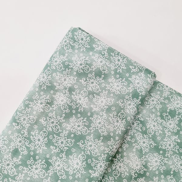 Tecido Tricoline 100% algodão arabesco - verde cla... - BOUTIQUE DA RÊ