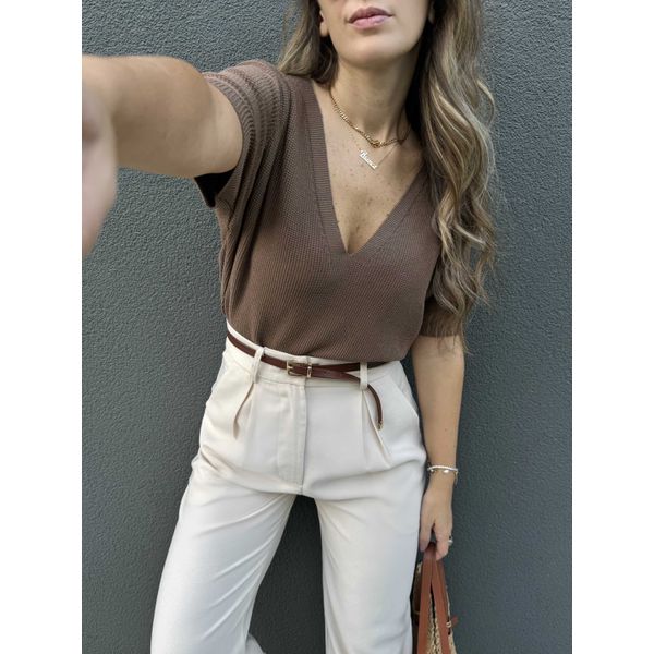Blusa Caroline - Camel 