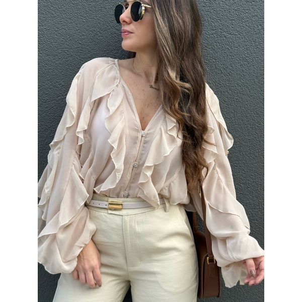Blusa Olivia - Areia