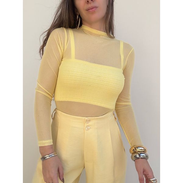 Blusa Antonella - Amarelo Manteiga 
