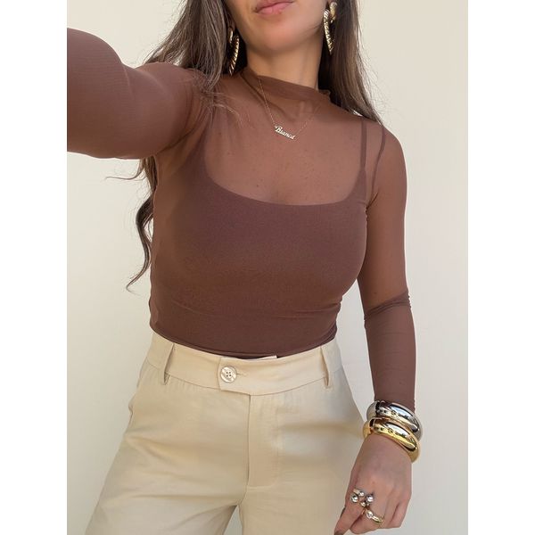Blusa Antonella - Marrom