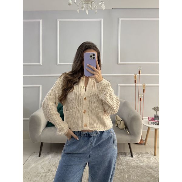 Cardigan Gio - Areia