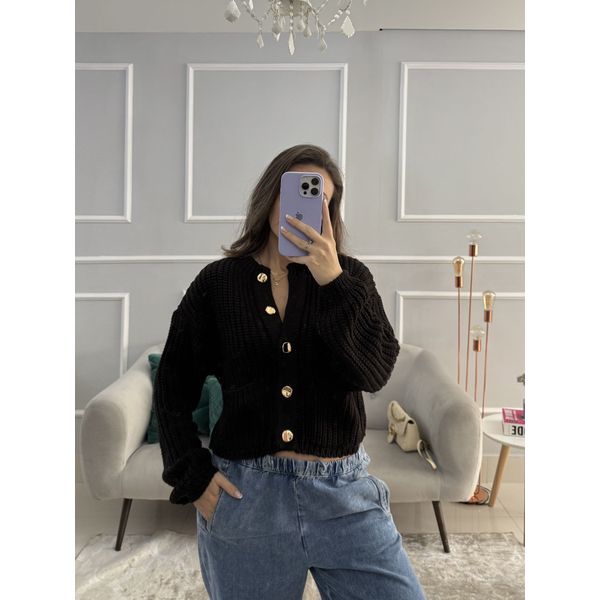 Cardigan Gio - Preto
