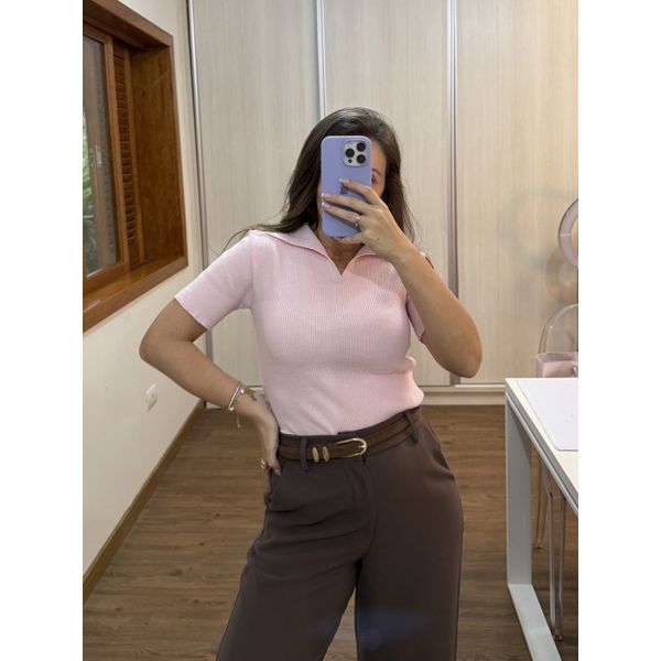 Blusa Leda - Rosa Bebê 