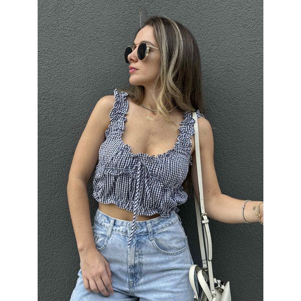 Cropped Vichy - Marinho