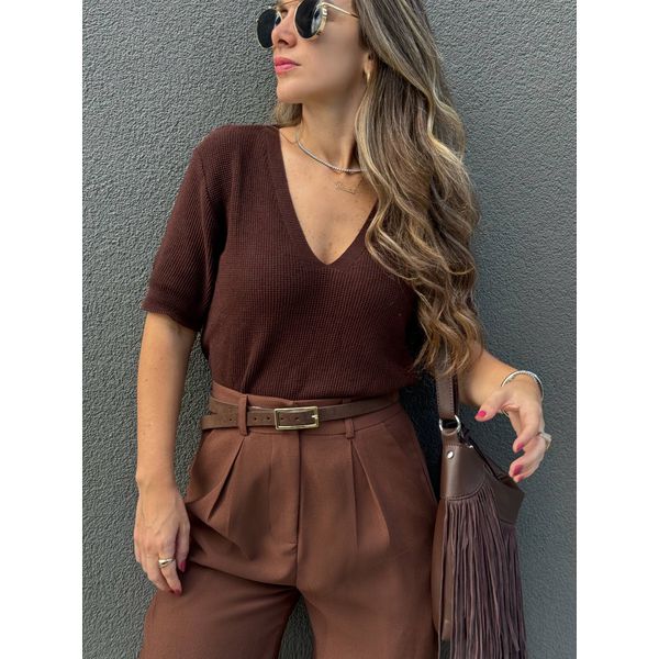 Blusa Caroline - Marrom 
