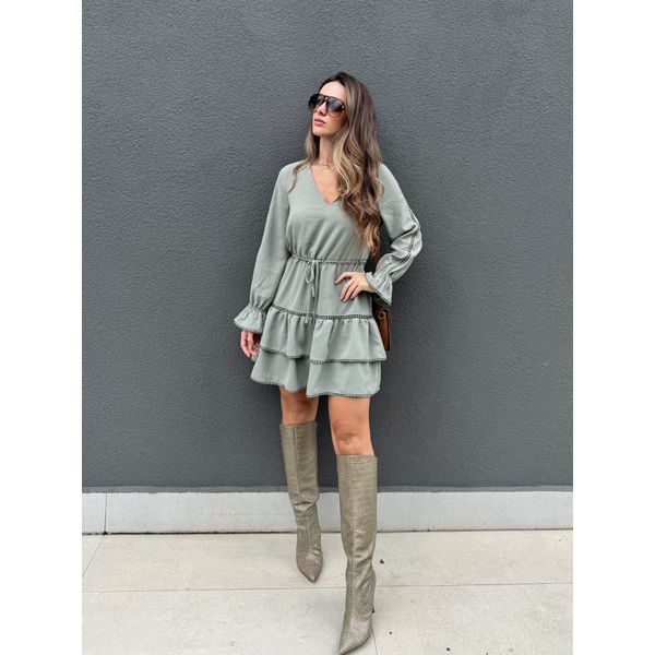 Vestido Ceci - Pistache