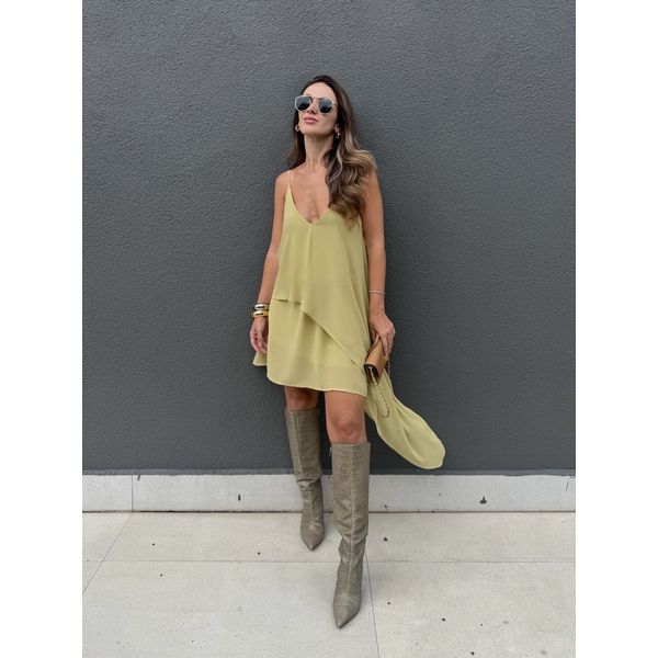 Vestido Serena - Pistache 