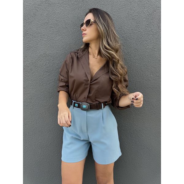 Camisa Dominique - Marrom