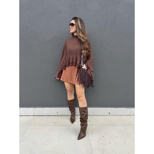 Short Saia Tenesse - Camel 