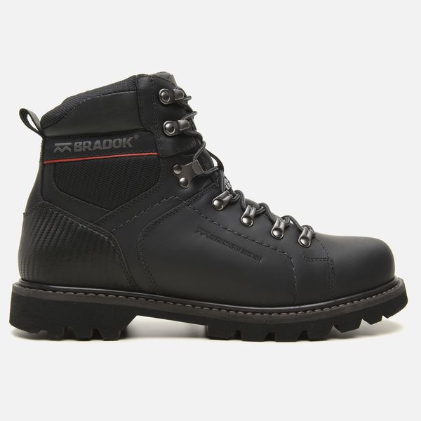 Bota Workwear Masculina em Couro Oregon Preto BRADOK