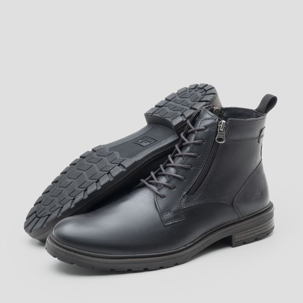 Bota London Double Zip Preto