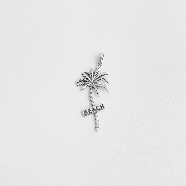Pingente coqueiro beach prata 925 