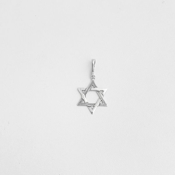 Pingente estrela de Davi prata 925 