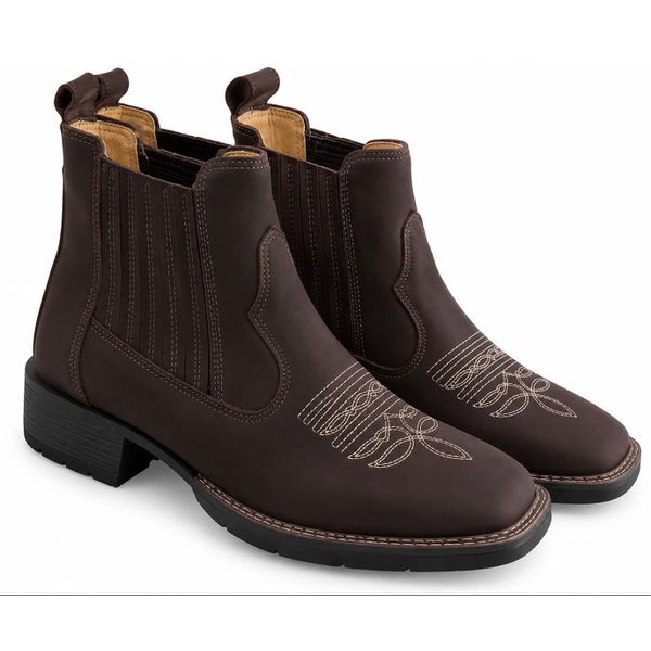 Botina Texana Brahman Boots Café - Brahman Boots