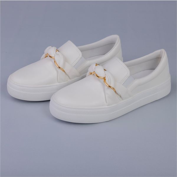 Tênis Branco Bebece Slip On