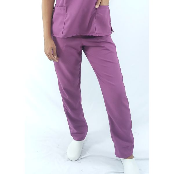 Calça Scrub Roxo Gabardine Pijama Cirúrgico