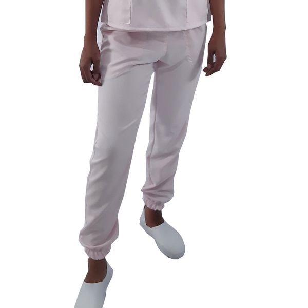 Calça Rosa Bebê Gabardine Scrub Pijama Cirúrgico