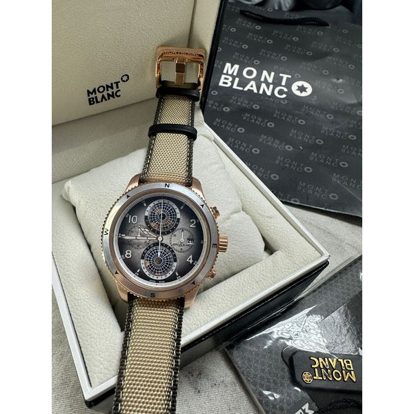 Relogio Montblanc Couro