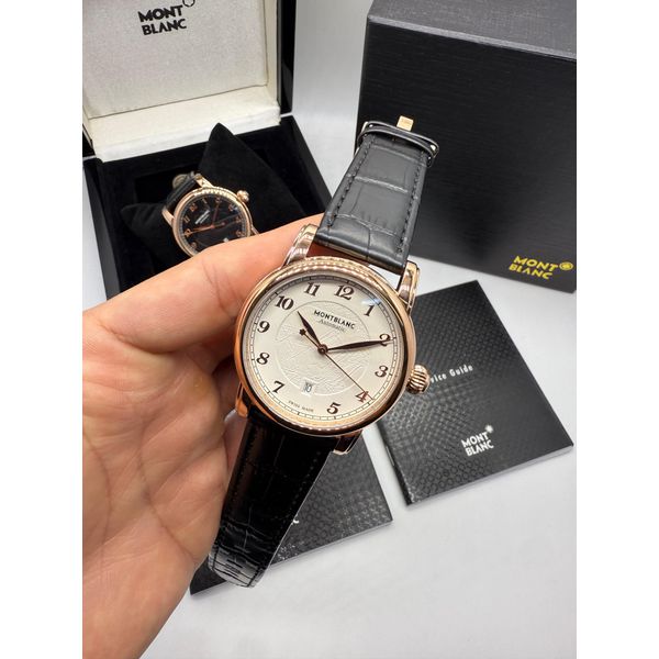 Relogio Montblanc Couro Automático Copia