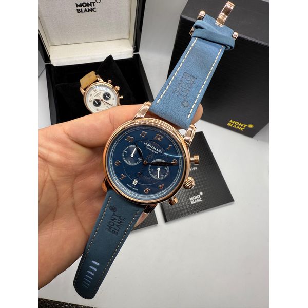 Relogio Montblanc Couro Rose