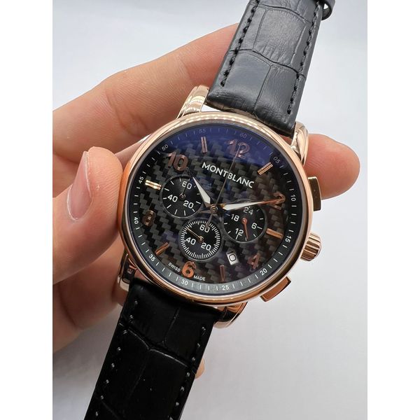 Relogio Montblanc Couro 