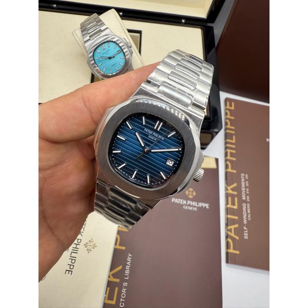 Relogio Patek Philippe Nautilus Prata