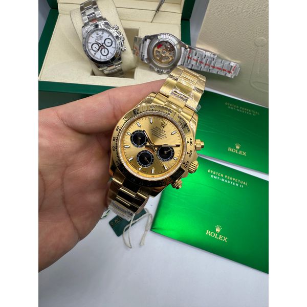 Relogio Rolex Daytona Fundo Aberto Dourado