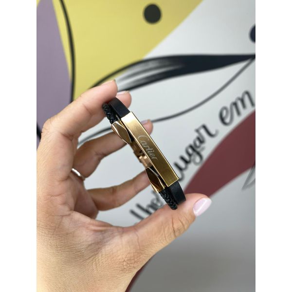 Pulseira De Couro Cod. Baco-0013