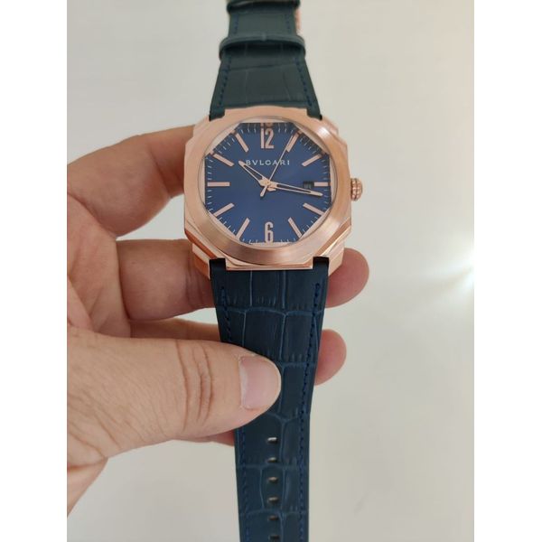Relogio Bvlgari Octo Borracha Cod.bvocb-005