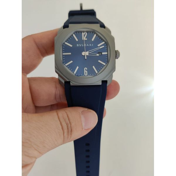 Relogio Bvlgari Octo Borracha Cod.bvocb-002