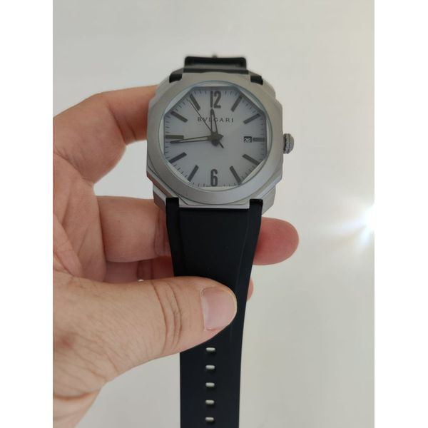 Relogio Bvlgari Octo Borracha Cod.bvocb-004