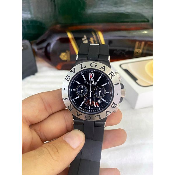 Relógio Bvlgari Titanium Borracha Cod.bvtibo-004