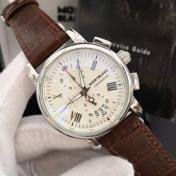 Relogio Montblanc Couro Cod.mbco-003