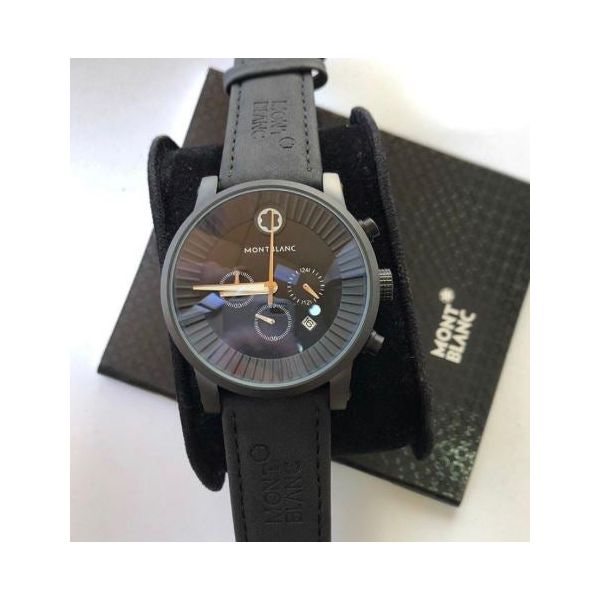 Relogio Montblanc Couro Cod.mbcon-009