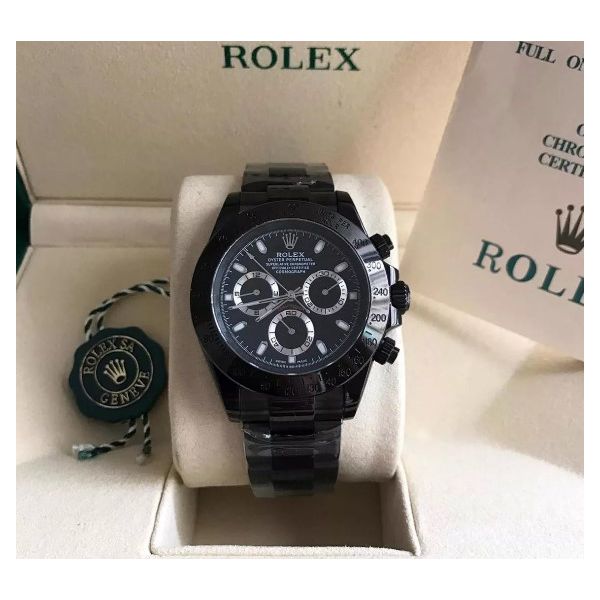 Relogio Rolex Daytona Black Cod.rxdybl-001
