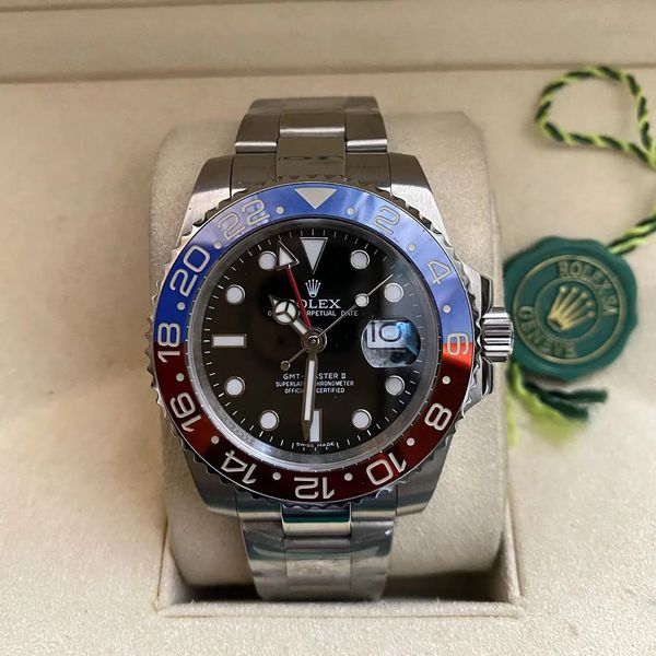 Relogio Rolex Gmt Prata Cod.rxgmrx-004