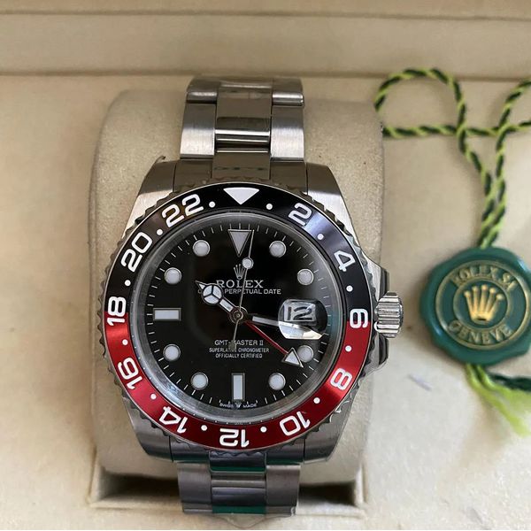 Relogio Rolex Gmt Prata Cod.rxgmrx-003