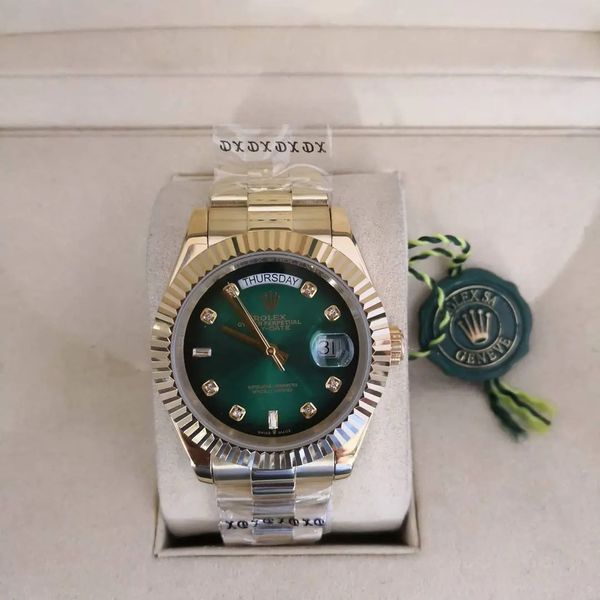 Relogio Rolex Pedra Fundo Verde Rxperu-001