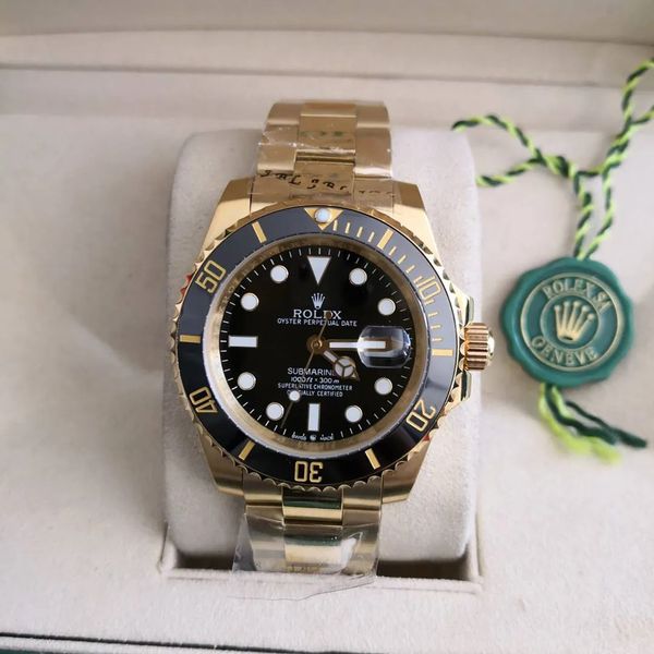 Relogio Rolex Submarinner Todo Dourado Rxsutd-002
