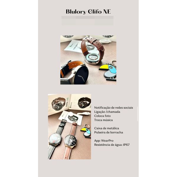 Smartwatch Blurory Glifo Ne