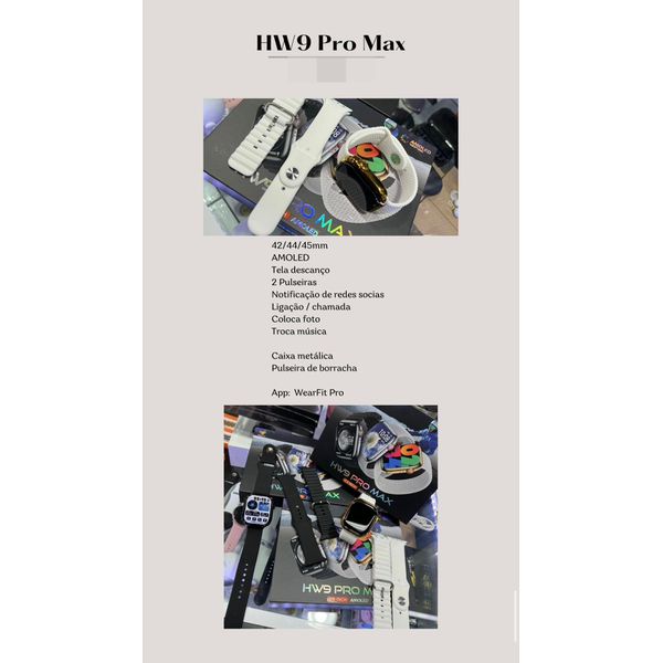 Smartwatch Hw9 Pro Max