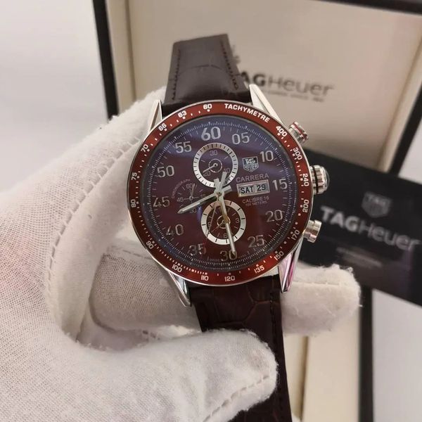 Relogio Tag Heurer Calibri 16 Couro Cod.th16co-0014