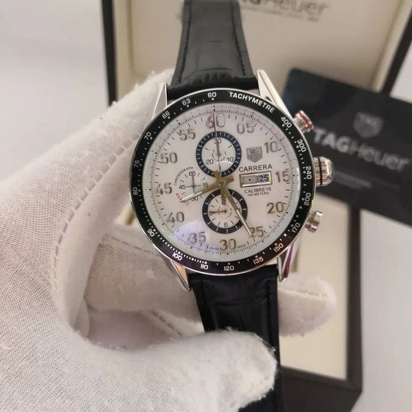 Relogio Tag Heurer Calibri 16 Couro Cod.th16co-0012