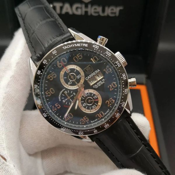 Relogio Tag Heurer Calibri 16 Couro Cod.th16co-006