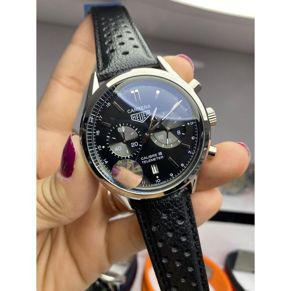 Relogio Tag Heurer Calibri 18 Couro Cod.th18co-002