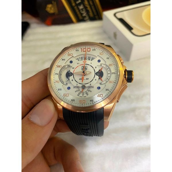 Relogio Tag Heurer Mercedes Slz Borracha Cod.thmbac-008