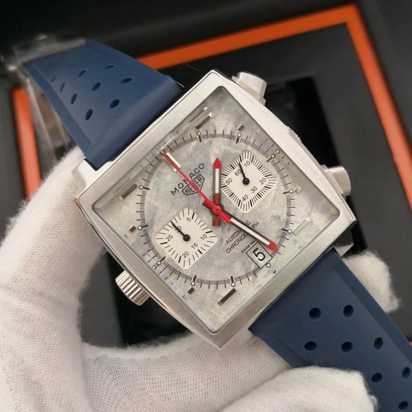 Relogio Tag Heurer Monaco Aco e Couro Cod.thmoac-0014
