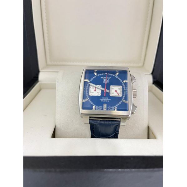 Relogio Tag Heurer Monaco Aco e Couro Cod.thmoac-005